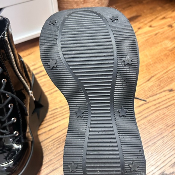 Demonia Dynamite-106 Black Platform Ankle Boots Size 9 - Picture 12 of 13